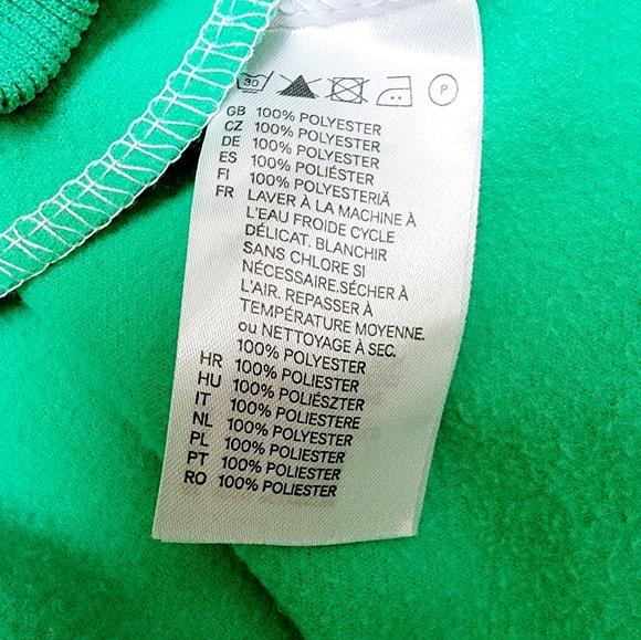 H&M Men's Green & White Zip Up Track Jacket - Picture 10 of 12